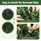 2 Pieces Artificial Boxwood Topiary UV Protected Indoor-Outdoor Balls